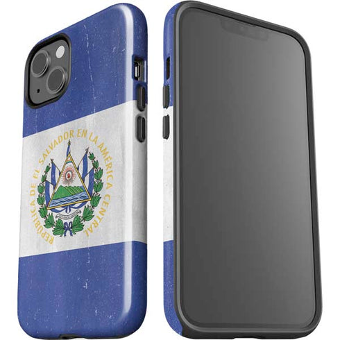El Salvador Flag Distressed iPhone 13 Impact Case
